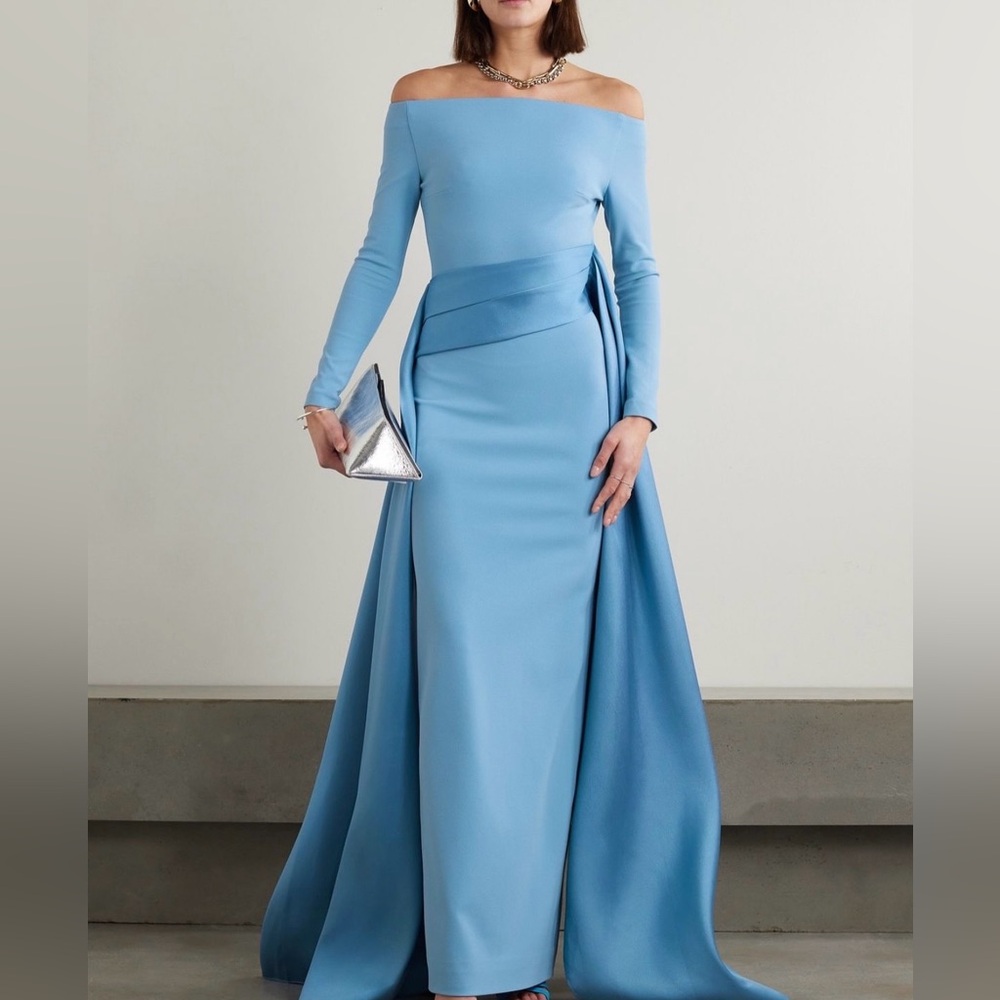 Solace London The Irma Maxi Dress in Bluebell